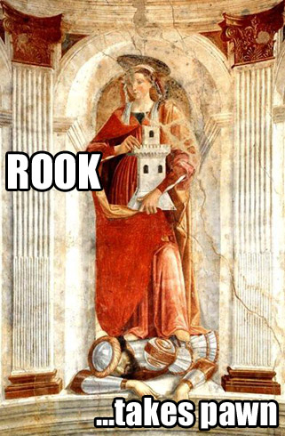 Rook Takes Pawn - Saint Barbara