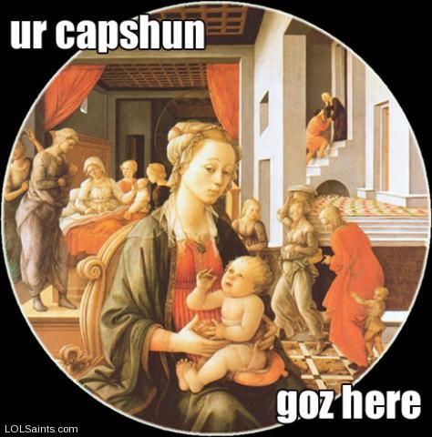 Mary and Jesus - ur capshun goz here