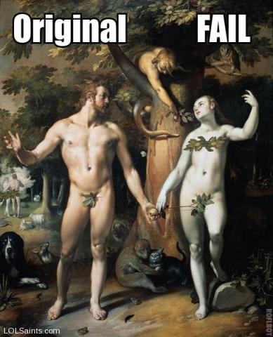 The Original Fail - Adam and Eve in the Garden of Eden