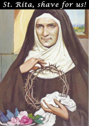 Scary St. Rita painting.