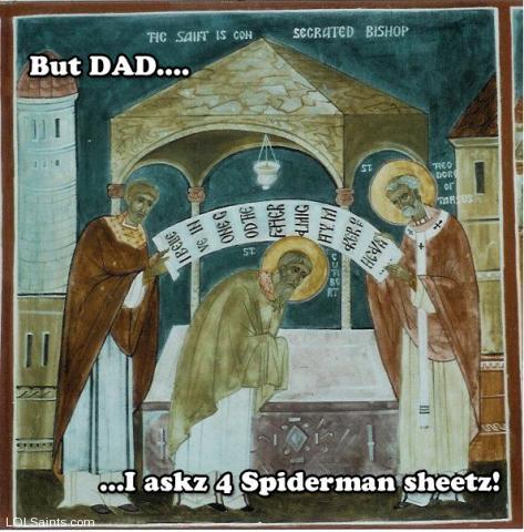 Spiderman Sheets - St. Cuthbert of Lindisfarne