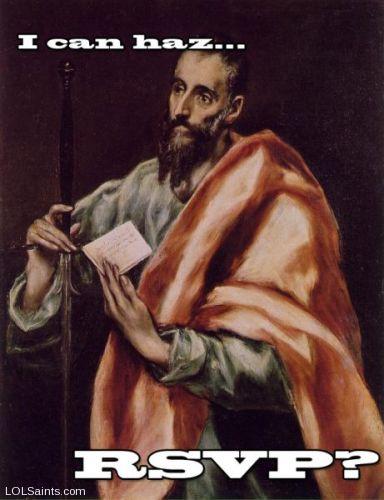 I can haz RSVP? Saint Paul by El Greco