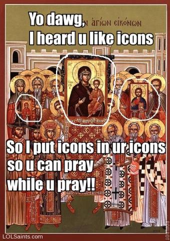 Various Saints - Icon in an Icon