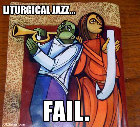 Liturgical Jazz... FAIL. - OCP Back Cover for Music Issue