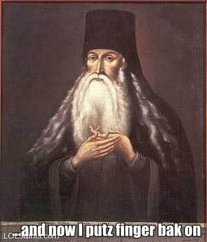 St. Paisius puts finger back on