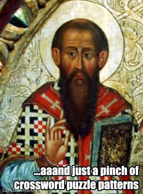 Saint Basil the Great - ...aaand a pinch of crossword puzzle with that.