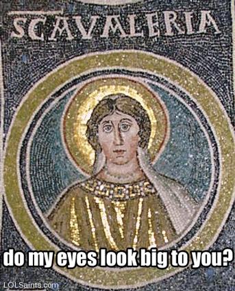 Do my eyes look big to you? Saint Valeria Mosaic