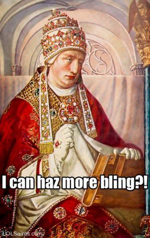 Can haz more bling? Pope Gregory the Great - Papal Tiara