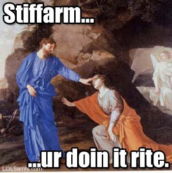 Stiffarm... ur doin it rite!