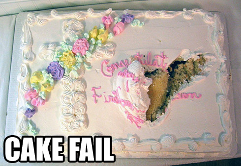 Cake Fail - First Communion