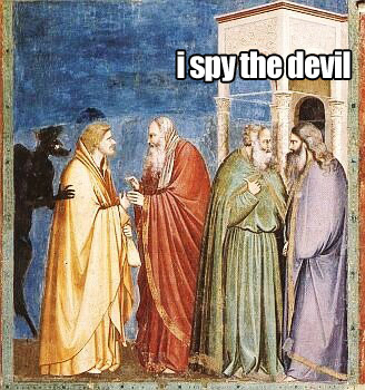 I spy the devil - spy or holy wednesday